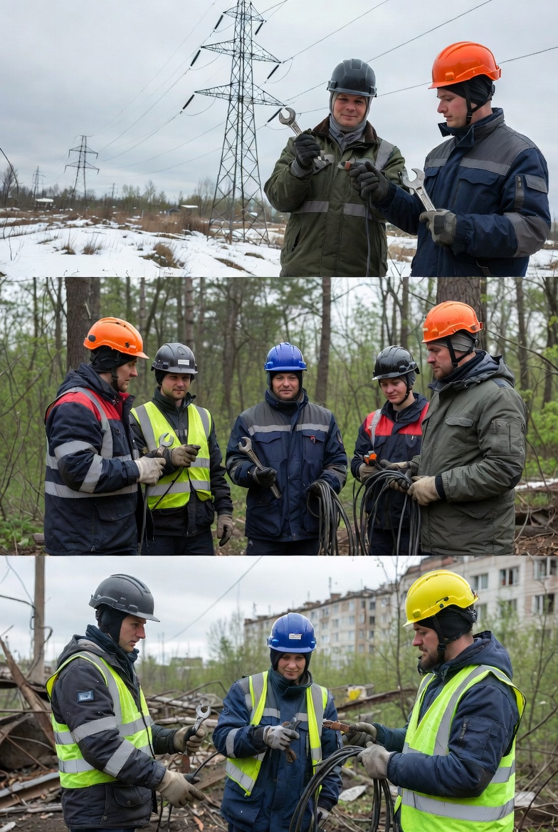 Робота енергетиків вночі